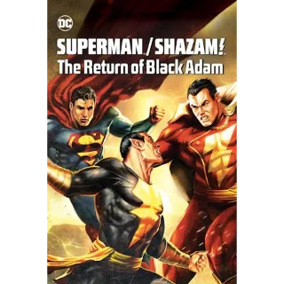 Superman/Shazam! The Return Of Black Adam (4K Movies Anywhere)