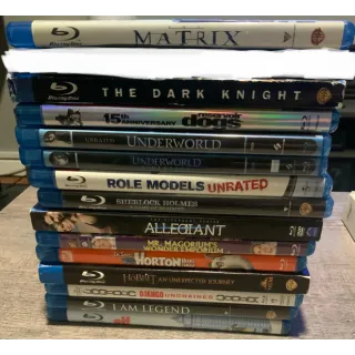 14 Blu-ray Movie Lot Used Good Free Shipping!