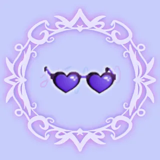 Purple Heart Glasses