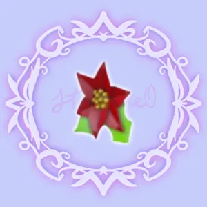 Poinsettia Hair Clip
