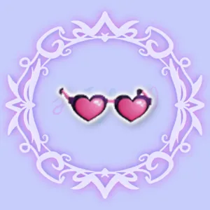 Pink Heart Glasses