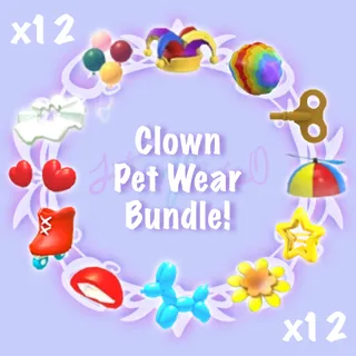 Clown Pet Wear Bundle x12 - Adopt Me