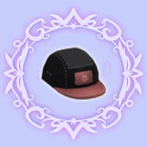 Black 5 Panel Cap