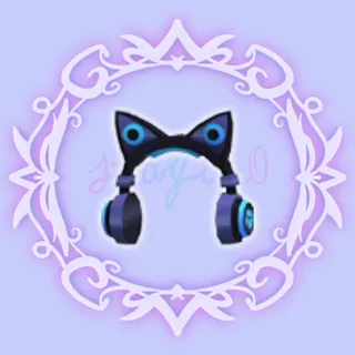 Blue Cat Ear Headphones