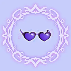 Purple Heart Glasses