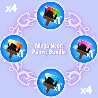 Mega Neon Paint Bundle x4