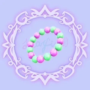 Purple & Green Beads