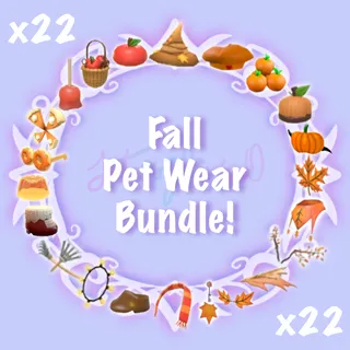 Fall Pet Wear Bundle x22 - Adopt Me