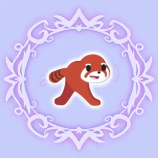 Squished Red Pandorama Sticker