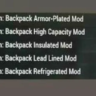 BACKPACK MODS