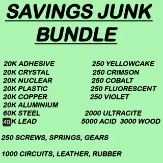 SAVING JUNK BUNDLE
