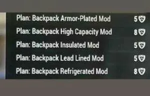 BACKPACK MODS