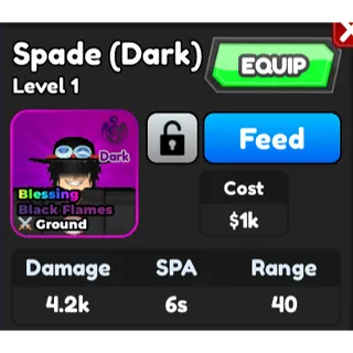 dark ace / spade dark