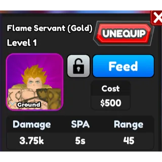 gold mura / gold flame servant astd