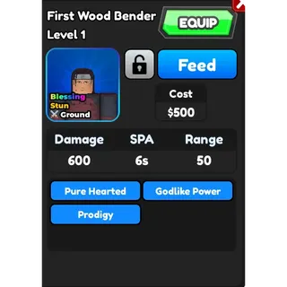 Hashirama / wood bender (pure)