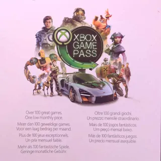 Xbox Game Pass Code