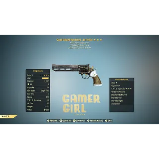 LEGACY GILDED .44 PISTOL QUAD - RAPID - VATS OPTIMIZED GOD ROLL XBOX