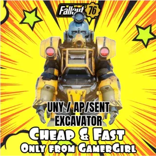 EXCAVATOR UNYIELDING UNY/AP/SENT POWER ARMOR PERFECT SET 6/6 UNYIELDING