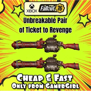  UNBREAKABLE PAIR OF TICKET TO REVENGE - GOD ROLL - XBOX