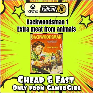 200x Backwoodsman # 1 - BW1 - Extra Meat from Animals XBOX