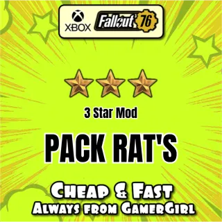 10X PACK RAT'S 3 star Legendary Mods - XBOX