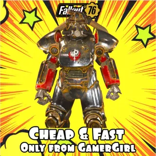 T-51B UNY/AP/FCWR PALADIN RAHMANI POWER ARMOR PERFECT SET 5/5   + UNIFORM DEV ROOM BOS - PC