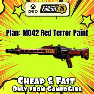 Plan: MG42 Red Terror Paint - NEW PLAN - XBOX