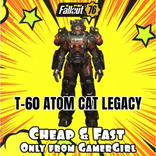 T60 ATOM CAT UNY/AP/SENT POWER ARMOR PERFECT SET 6/6 LEGACY SUPER RARE LEGACY