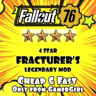 SET OF 5 Fracturer's 4 star Legendary Mod