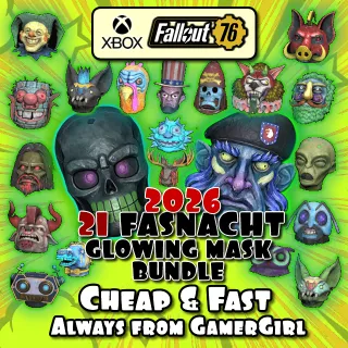 Full Set All 21 Fasnacht Glowing Mask Bundle XBOX 2026