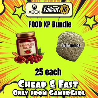 XP FOOD BUFF BUNDLE - CRANBERRY RELISH - BRAIN BOMBS 