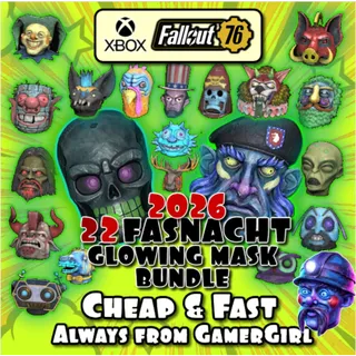  NEW FULL Glowing SET 22 Mask 2026 XBOX FASNACHT