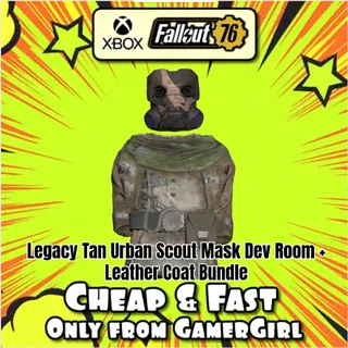 Leather Coat  + Legacy Tan Urban Scout Mask BUNDLE XBOX