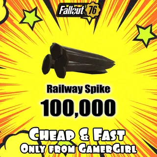 100,000 railway spike ammo