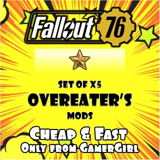 5X OVEREATER'S 1 STAR LEGENDARY MODS PC