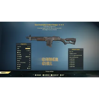 NW Invalid Legacy Combat Shotgun Quad / Explosive / vats optimized XBOX - GOD ROLL!