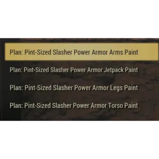 NEW Pint-Sized Slayer Power Armor Paint Plan set - XBOX