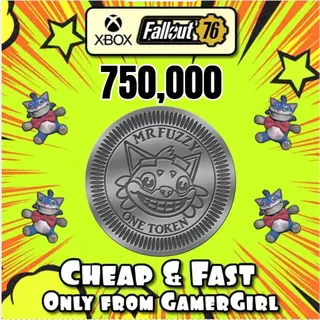 750,000  MR FUZZY TOKENS - XBOX