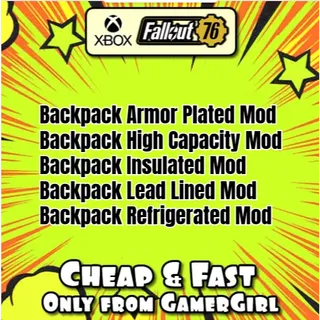 PLANS: BACKPACK MOD BUNDLE SET - XBOX