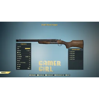 LEGACY Nuclear Winter Double Barrel Shotgun Fully Invalid * RARE