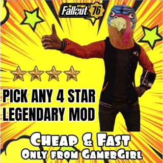 PICK ANY 4 star Legendary Mod SET OF X5