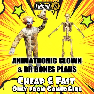 Animatronic clown & dr bones plan