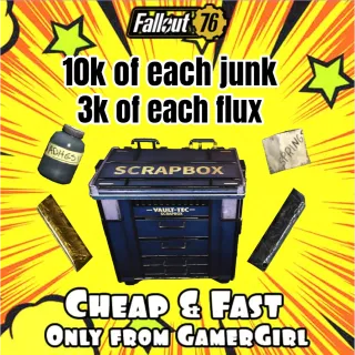 10K OF EACH JUNK + 3K OF EACH FLUX PC FAST DELIVERY