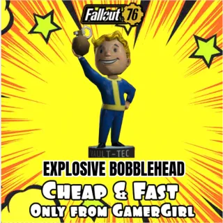 150 EXPLOSIVE BOBBLEHEAD  - FAST DELIVERY - XBOX