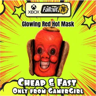  NEW XBOX Glowing Red Hot Mask 2026 XBOX " hotdog "