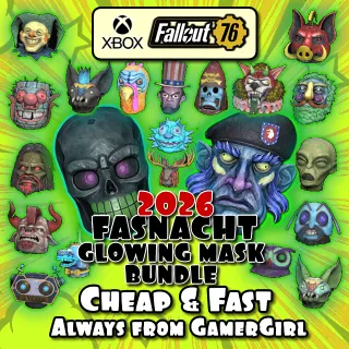 Full Set All 21 Fasnacht Glowing Mask Bundle XBOX 2026