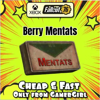 300 Berry Mentats -   increases Perception by 5 ans Intelligence by 5 - XBOX