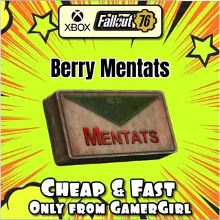 1000 Berry Mentats -   increases Perception by 5 and Intelligence by 5 - XBOX