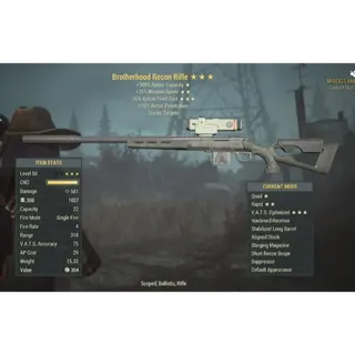 Brotherhood of Recon Rifle Q2525 Legacy GOD ROLL - XBOX