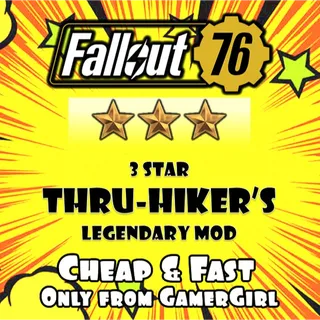 Set of x5 THRU-HIKER'S 3 star Legendary Mods - XBOX